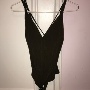 Army green bodysuit
